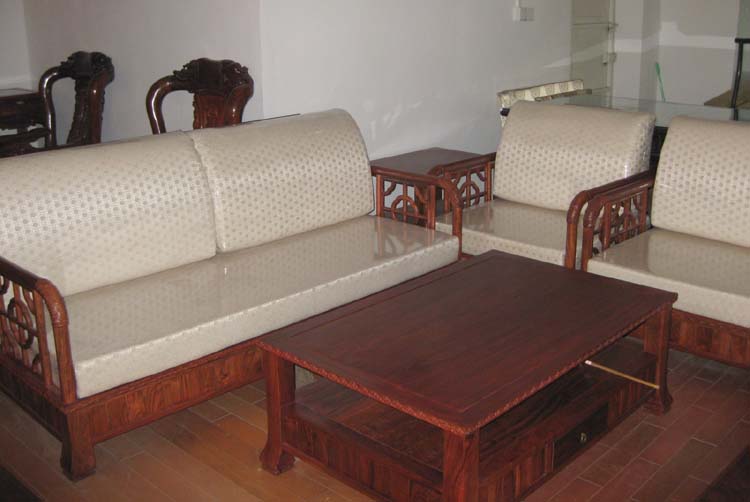 缅甸花梨新中式沙发