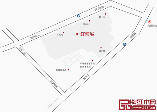 2019中山红博会会场红博城路线地图